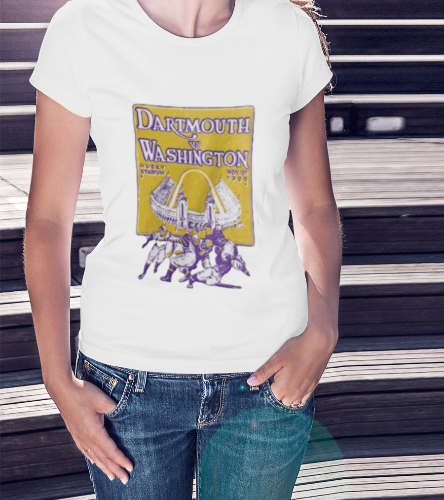 Dartmouth Vs Washington Husky Stadium Nov 27 1920 Football Players T-Shirt