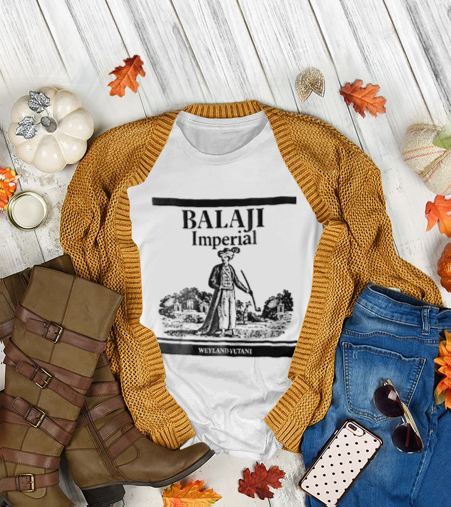 Balaji Imperial Nobleman Engraving With Pipe And Garden T-Shirt