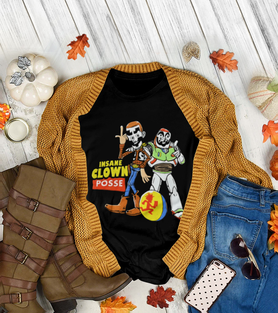 Insane Clown Posse Woody Buzz Lightyear Juggalo Pixar Ball T-Shirt