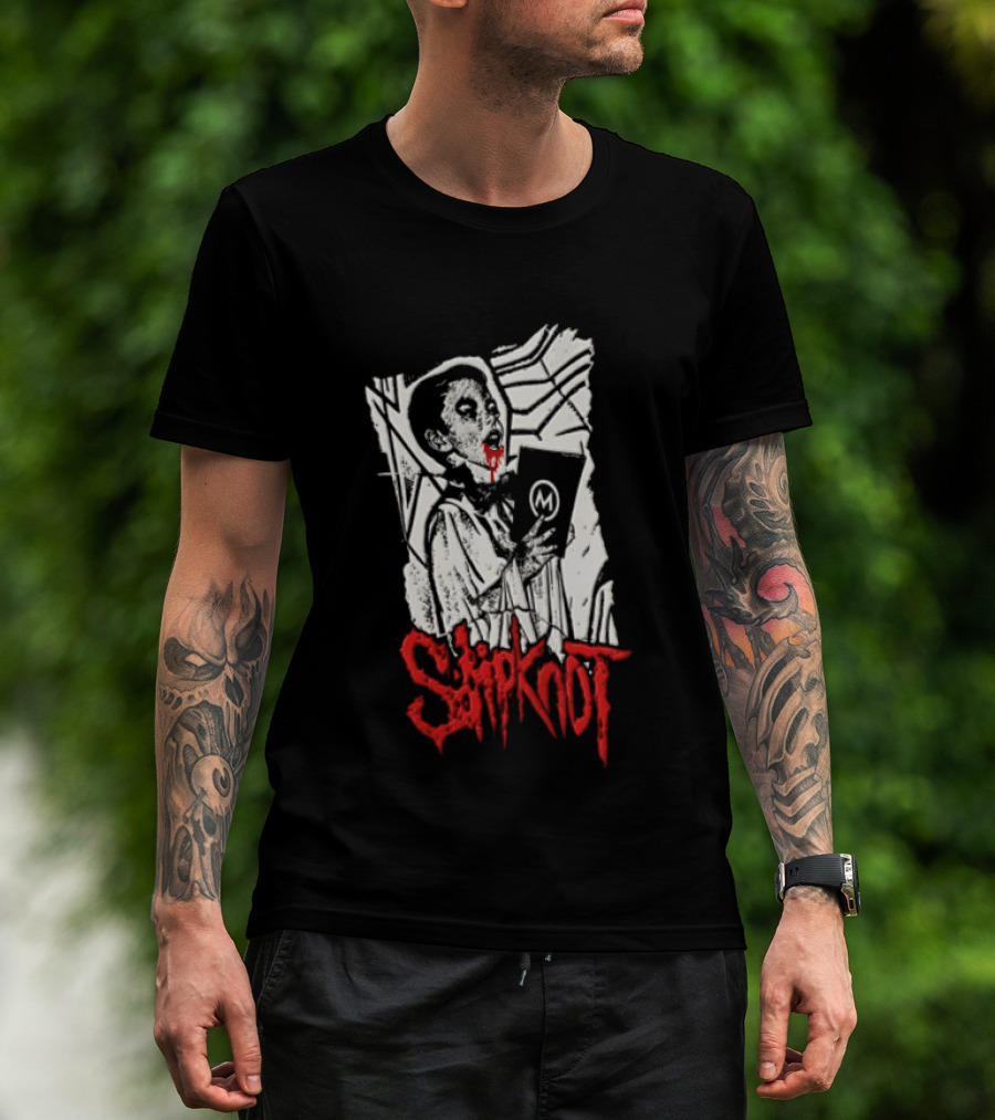 Slipknot Bloody Vampire Choir Horror Holding M Book T-Shirt