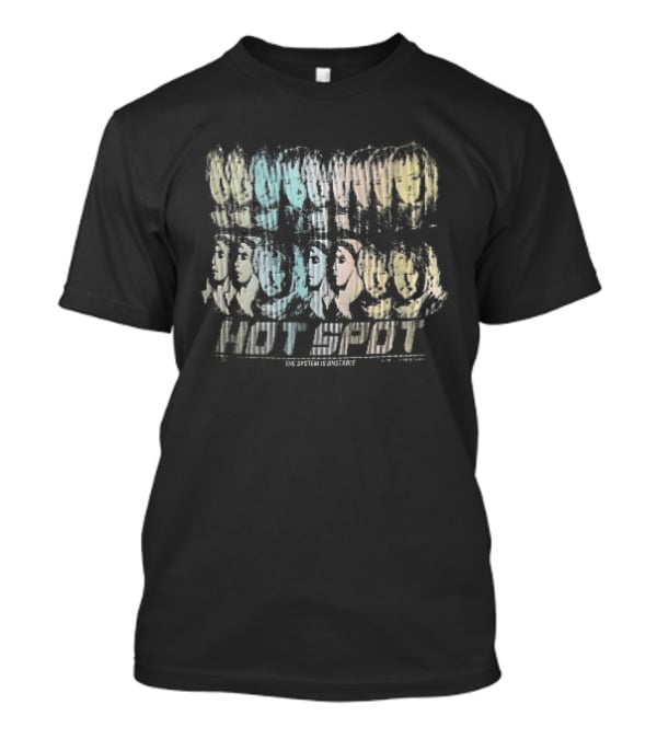 The System Is Unstable ABBA Glitch Vertical Line Rainbow Halftone Hot Spot T-Shirt