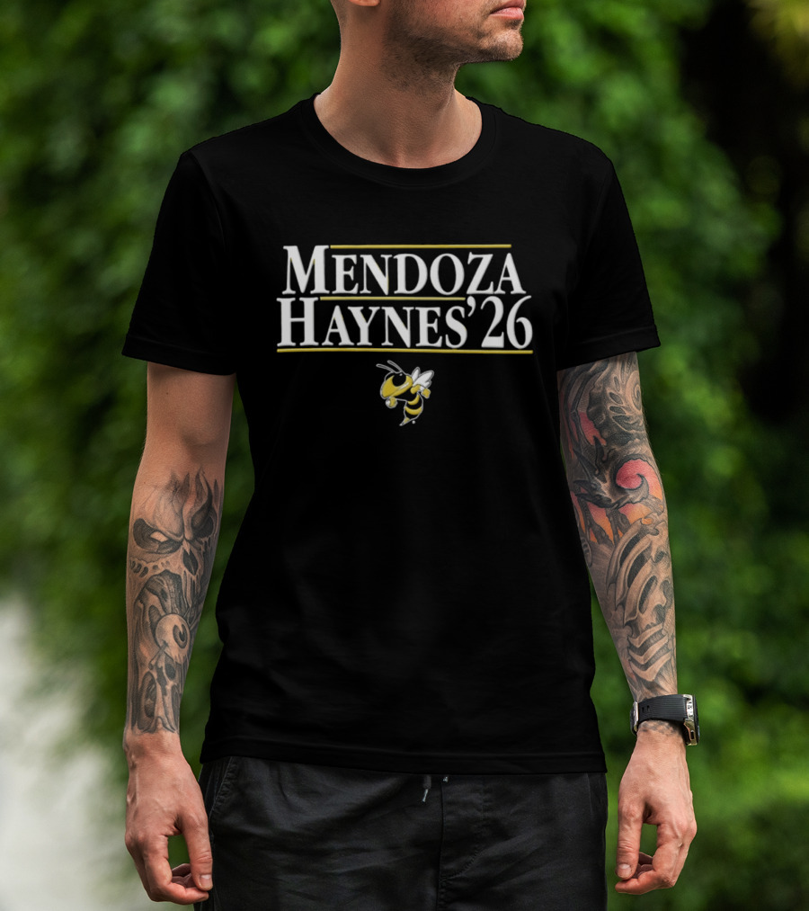Mendoza Haynes '26 Georgia Tech Yellow Jackets Football T-Shirt