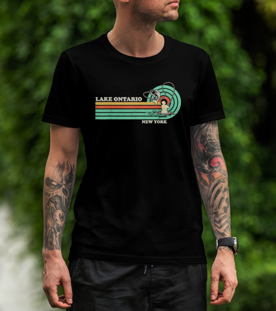 Lake Ontario New York Summer Fishing T-Shirt