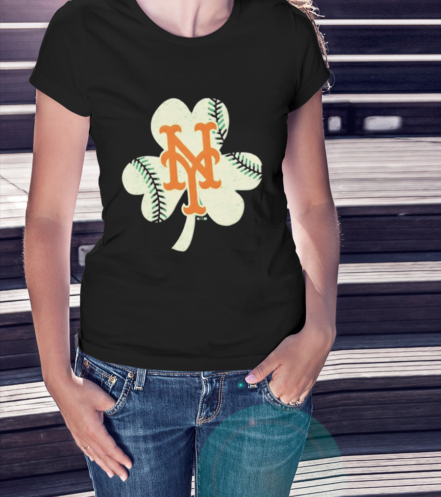 New York Mets Irish Shamrock Baseball 2026 T-Shirt