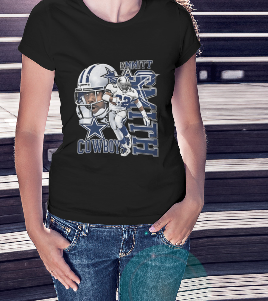 Cowboys Emmitt Smith 22 Iconic Football Legend T-Shirt