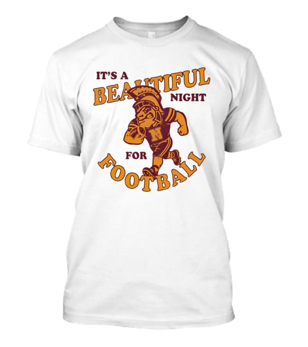 It's A Beautiful Night For Football Trojan Player N T-Shirt