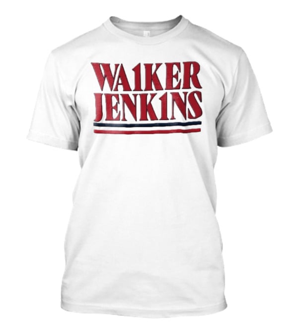 Walker Jenkins WA1KER JENK1NS Red Navy Blue Stripes T-Shirt