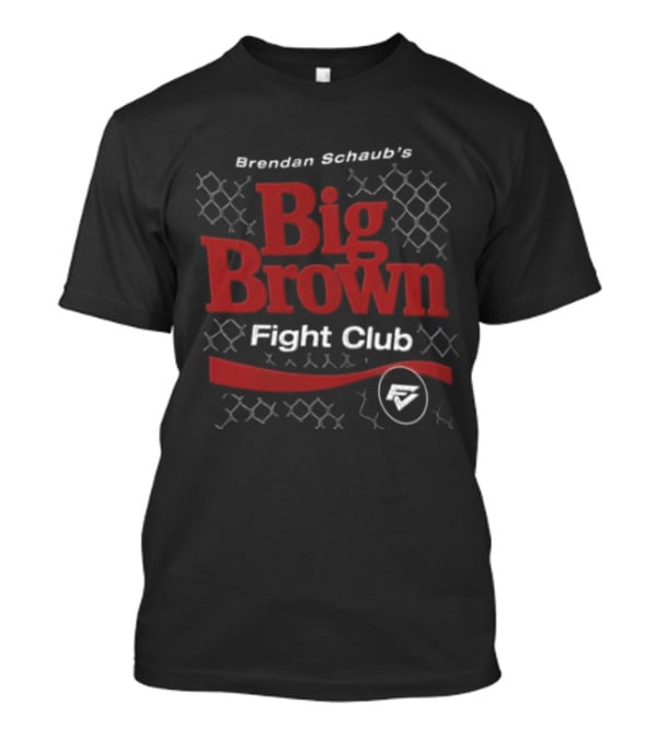 Brendan Schaub Big Brown Fight Club Chain Link Fence Red Wave T-Shirt