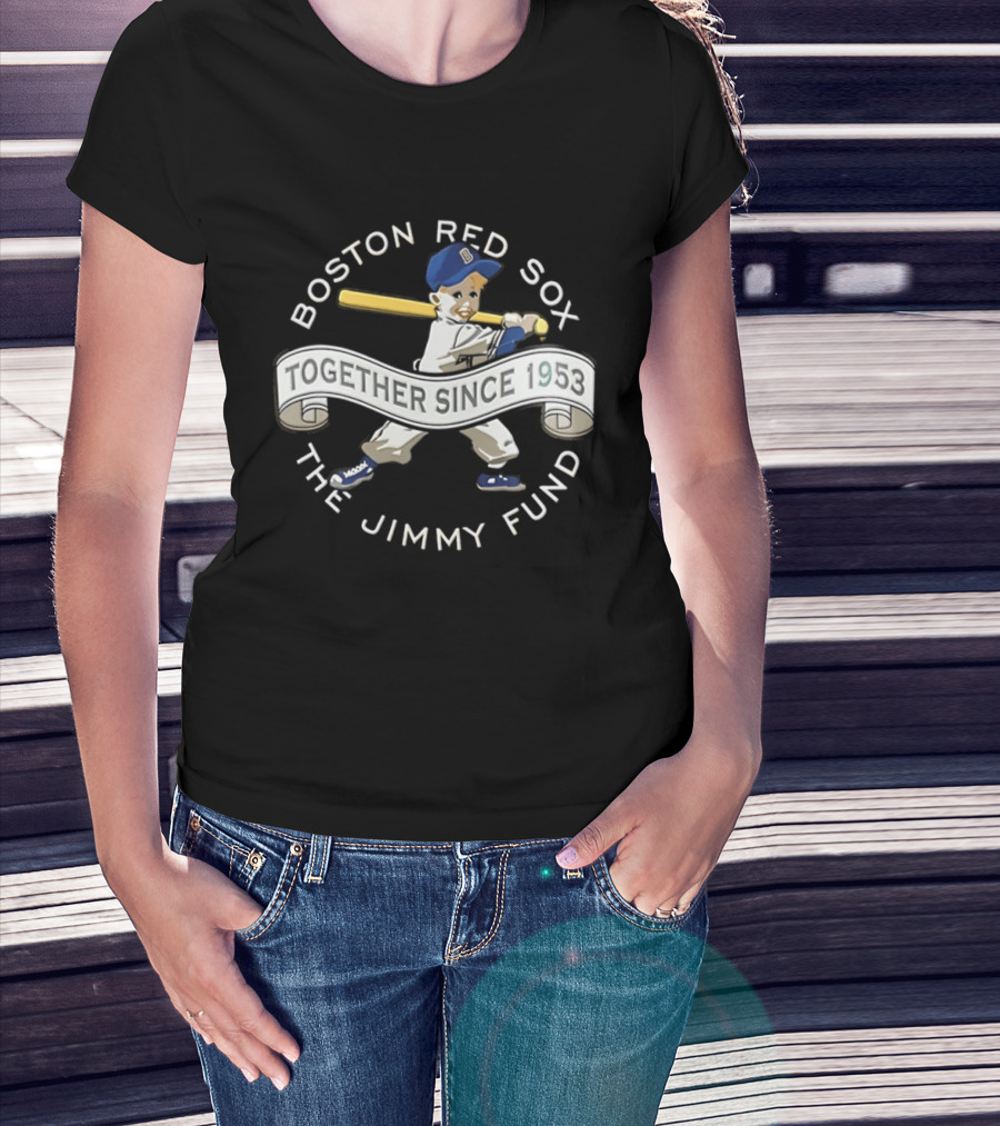 Boston Red Sox Together Since 1953 The Jimmy Fund Baseball 2026 Strike Out Cancer T-Shirt