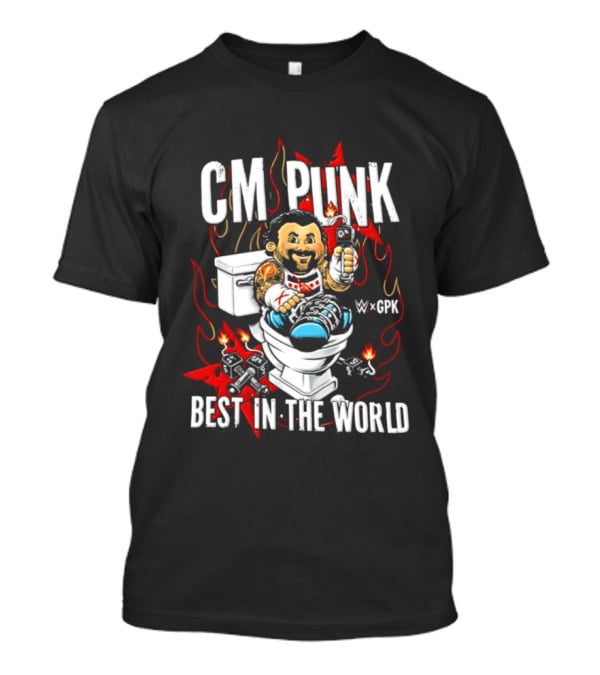 CM Punk Best In The World Garbage Pail Kids CPK T-Shirt