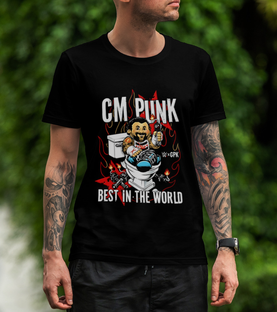 CM Punk Best In The World Garbage Pail Kids CPK T-Shirt
