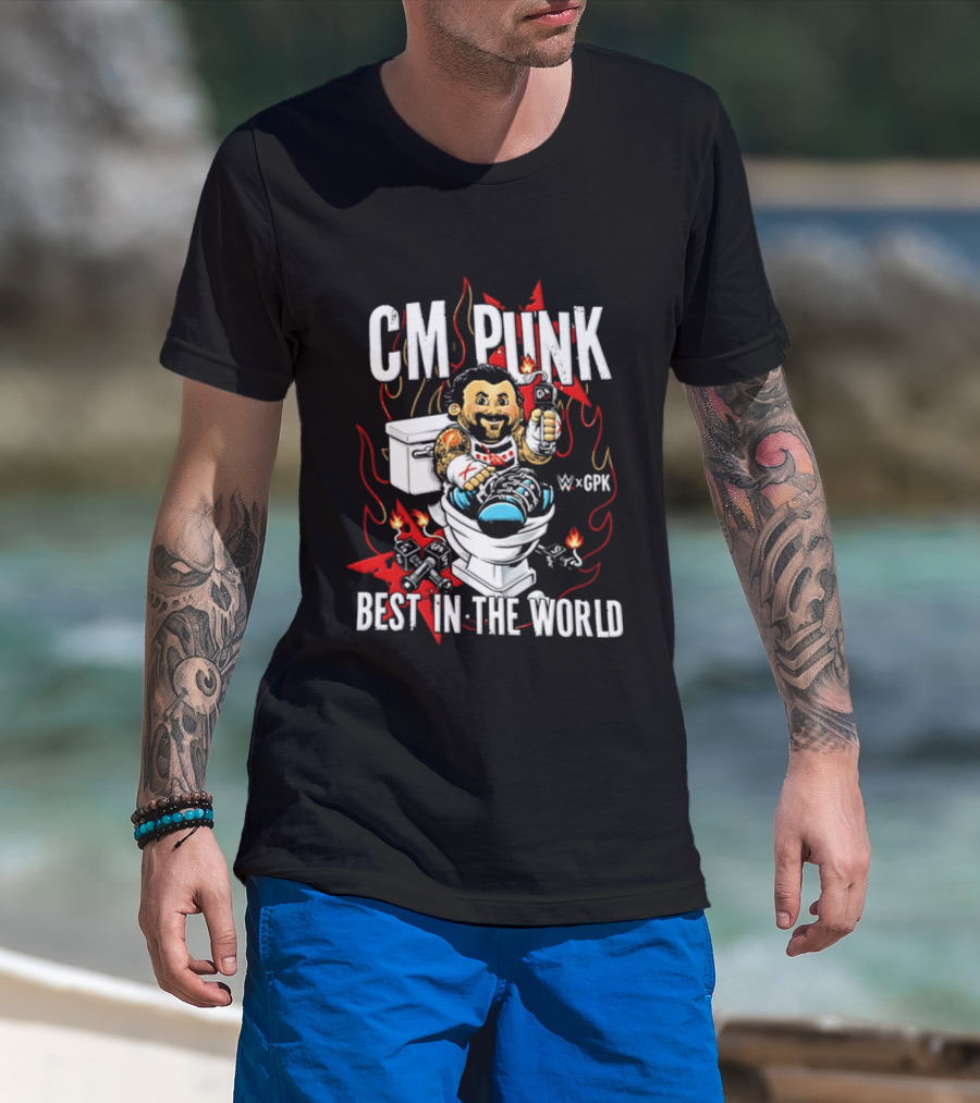 CM Punk Best In The World Garbage Pail Kids CPK T-Shirt
