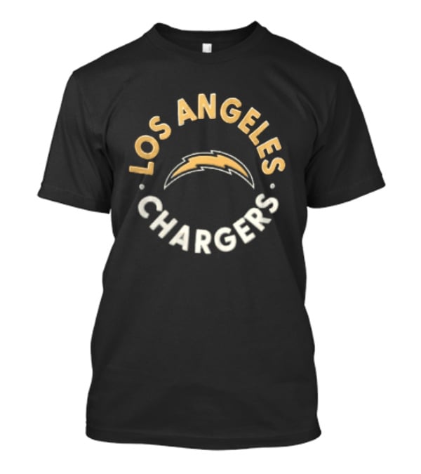 Los Angeles Chargers NFL Team Bolt Icon Circle T-Shirt