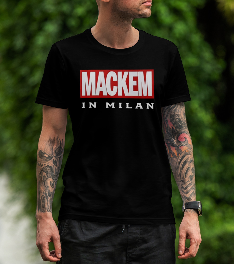 Mackem In Milan Red And White T-Shirt