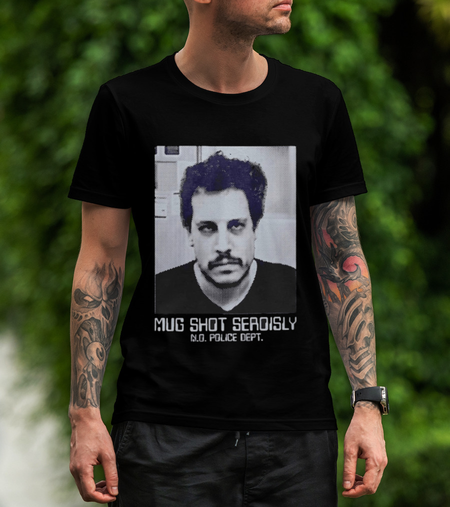 Shot Seriously N.O. Police Dept. Viral Pop Culture T-Shirt