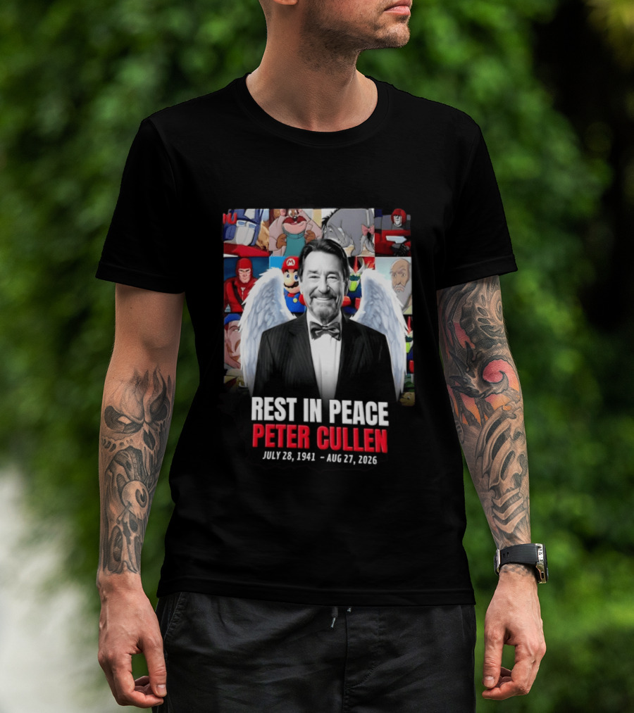 Rest In Peace Peter Cullen 1941 2026 Optimus Prime Mario Eeyore Memorial T-Shirt