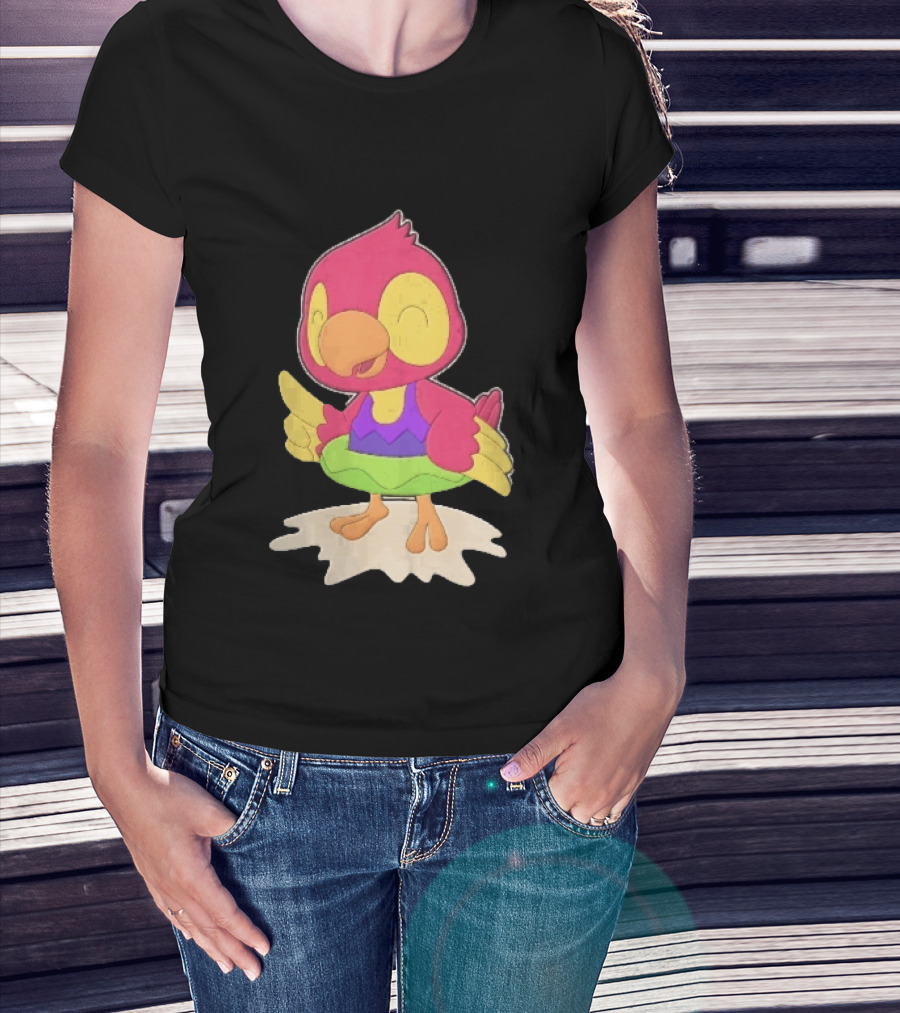 Parrot Inflatable Float Summer Fun Bird T-Shirt