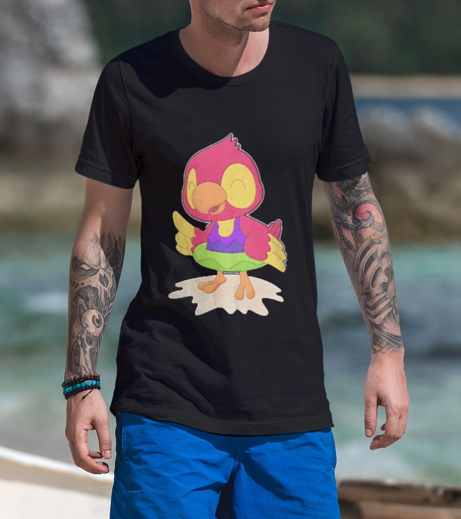 Parrot Inflatable Float Summer Fun Bird T-Shirt