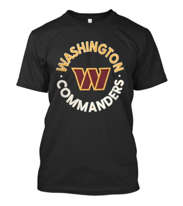 Washington Commanders W Emblem NFL Team Sports Fan T-Shirt