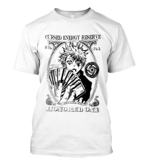 Cursed Energy Reserve Honored One Tokyo Jujutsu High Satoru Gojo Manga Void Money T-Shirt