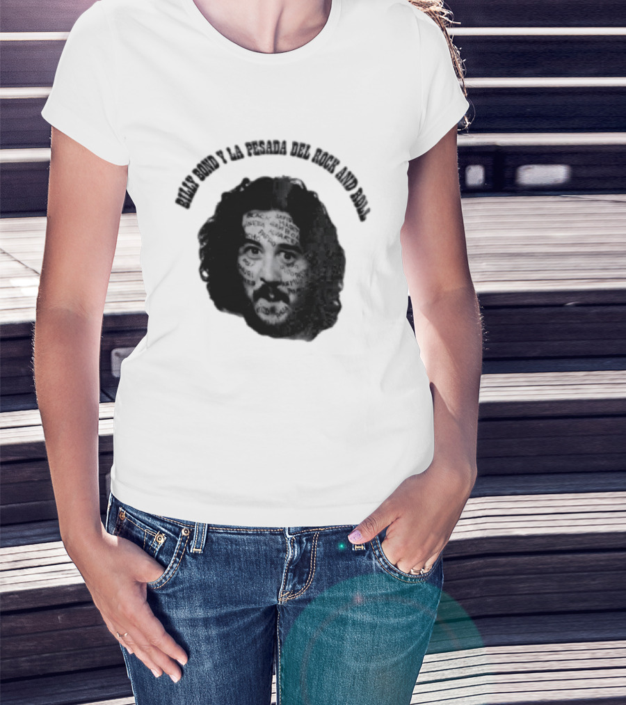 Billy Bond Y La Pesada Del Rock And Roll Monochrome Face Giuliano Canterini T-Shirt