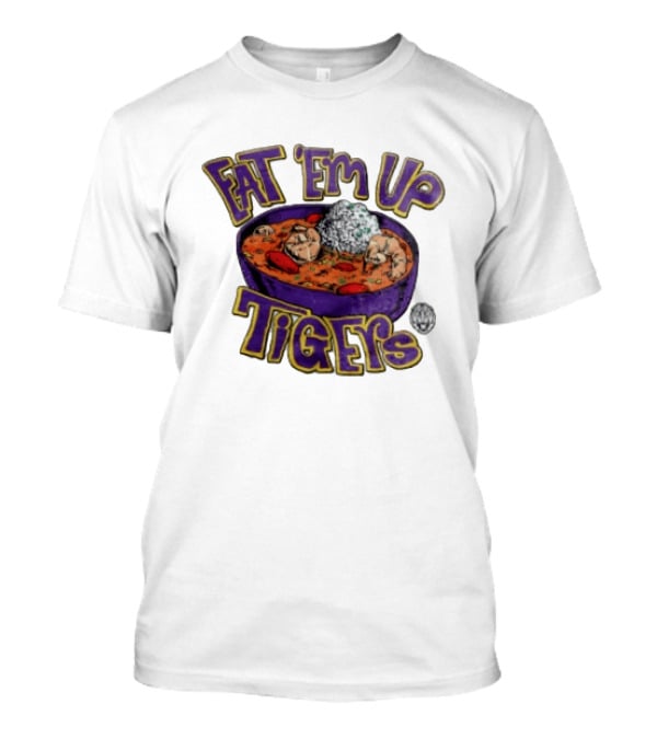 LSU Tigers Eat 'Em Up Jambalaya Purple Bowl Sports T-Shirt