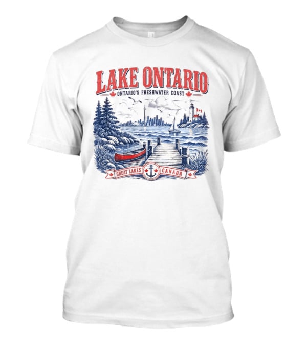Lake Ontario Ontario's Freshwater Coast Great Lakes Canada Souvenir T-Shirt
