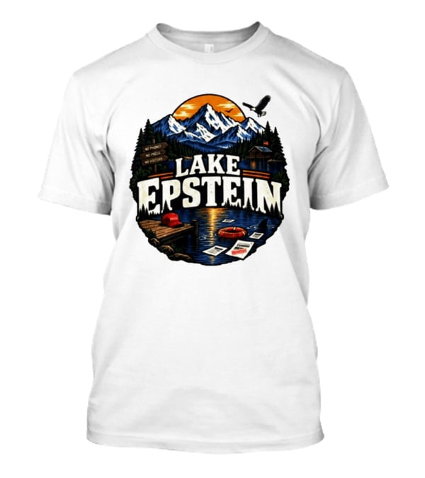 Lake Epstein No Phones No Photos No Visitors Mountain Scene T-Shirt