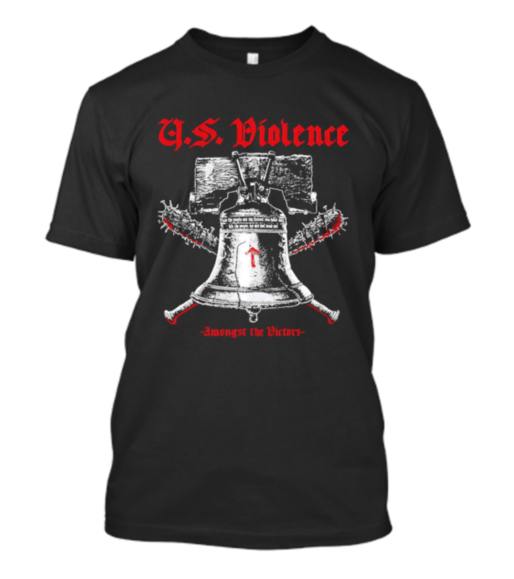 U.S. Violence Liberty Bell Spiked Bats Amongst The Victors T-Shirt