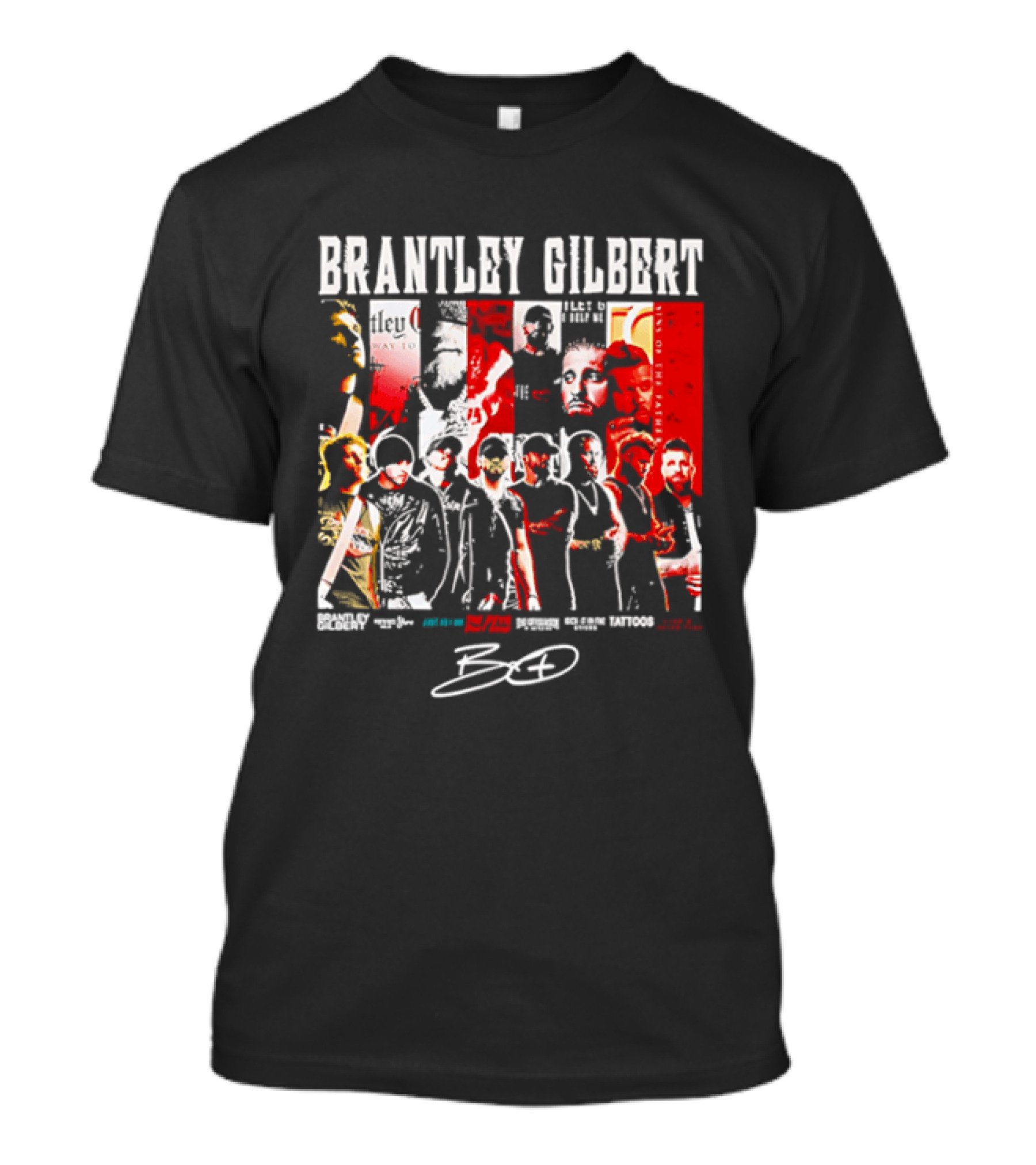 Brantley Gilbert Live Tour Band Sins Of The Father The Devil Don't Sleep Signature T-Shirt