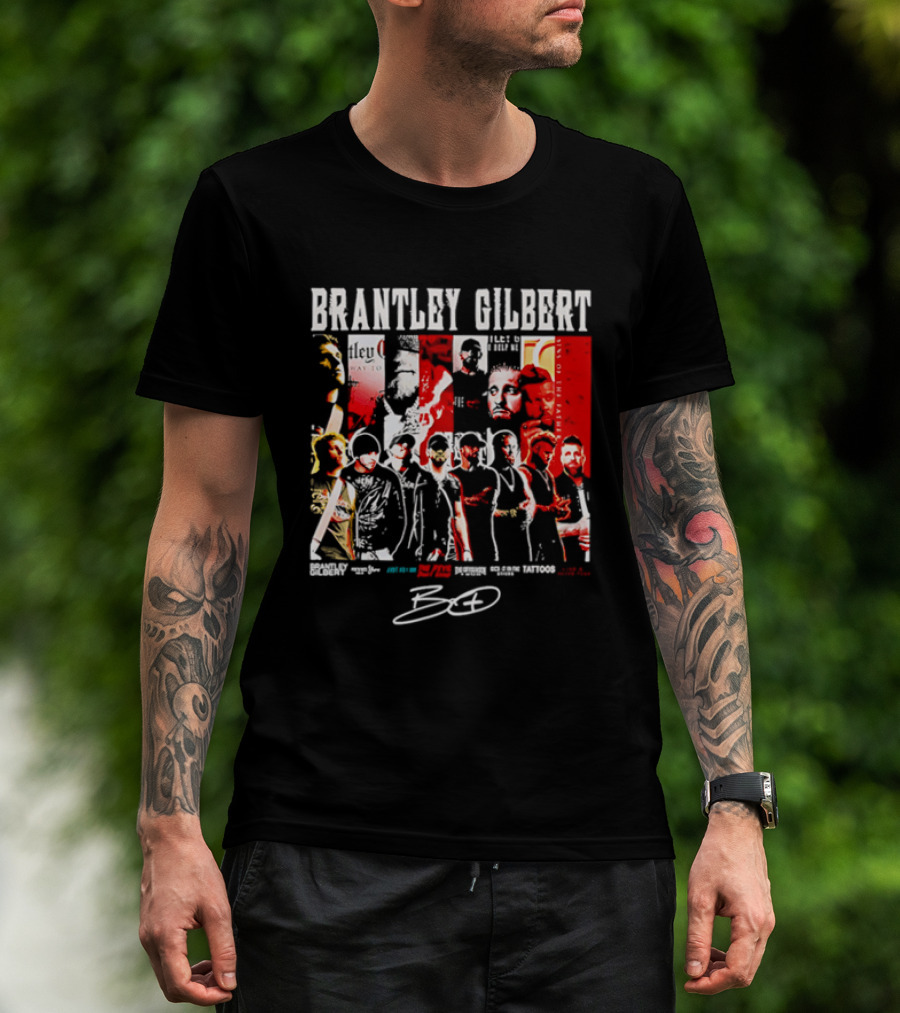 Brantley Gilbert Live Tour Band Sins Of The Father The Devil Don't Sleep Signature T-Shirt
