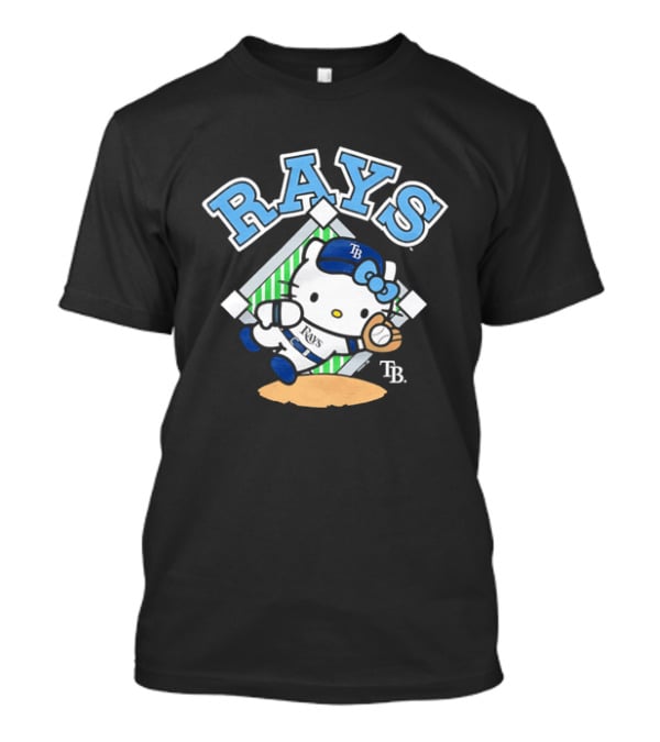 TB Hello Kitty Tampa Bay Rays Baseball Fielding T-Shirt