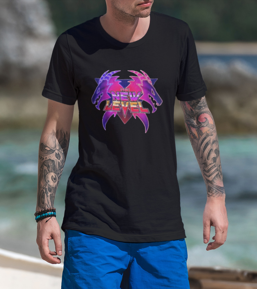 The New Level Dual Dragon Emblem Level Up T-Shirt