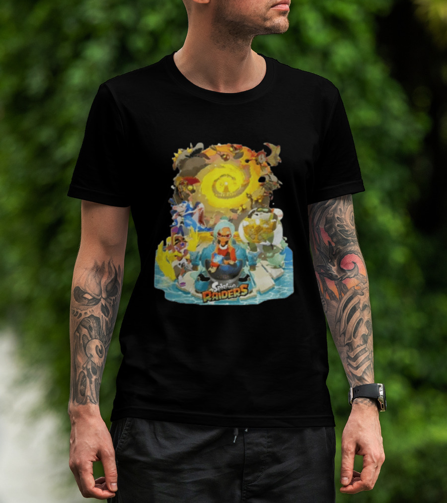 Splatoon Raiders Dive Deep Adventure With Iconic Characters And Vibrant Ocean Themes T-Shirt