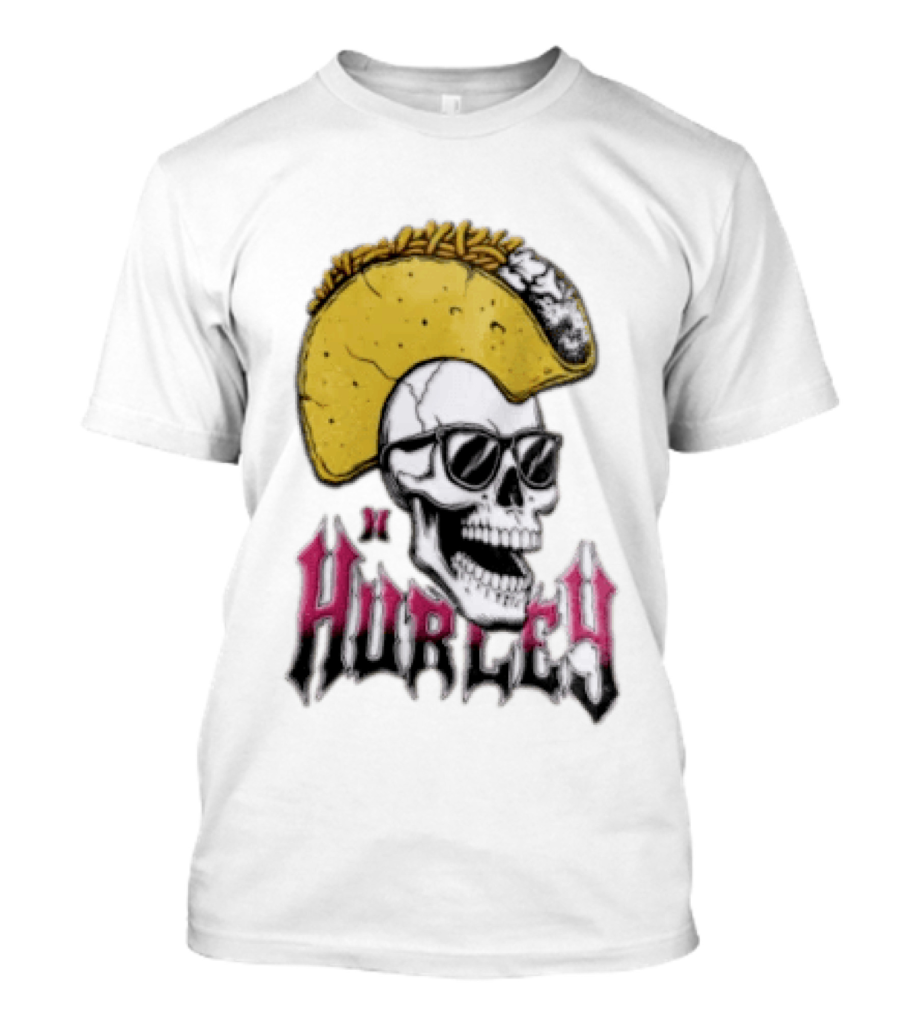 Hurley Skull Taco Mohawk Punk T-Shirt