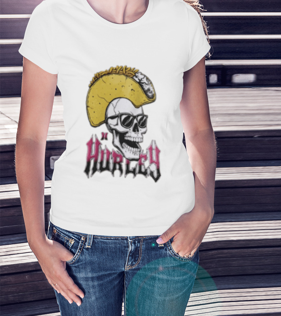 Hurley Skull Taco Mohawk Punk T-Shirt