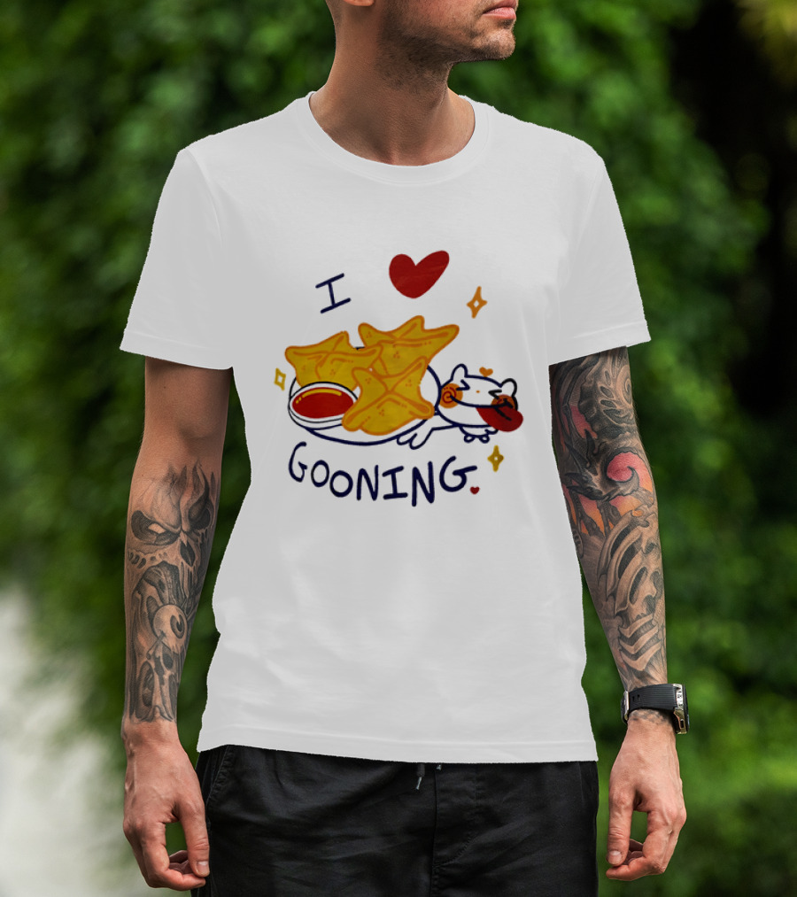 I Love Gooning Nachos Cat Fun T-Shirt