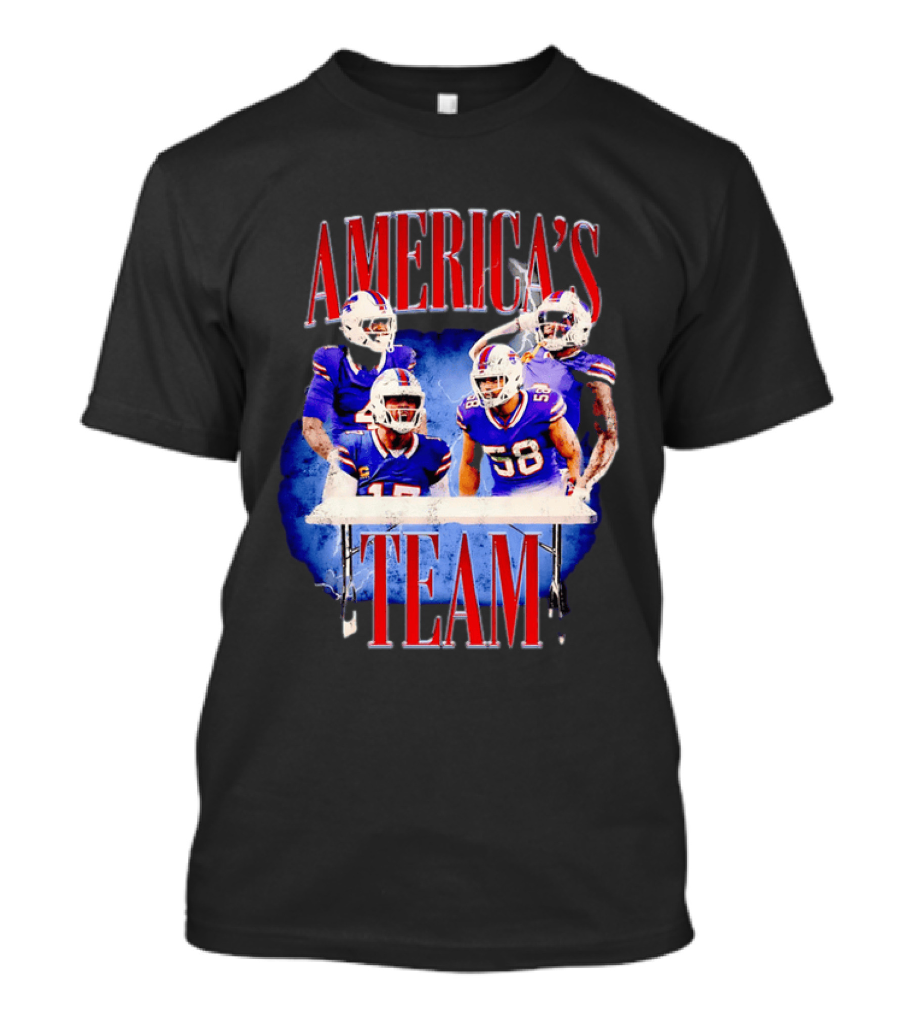 Buffalo Bills America's Team Players Table Celebration T-Shirt