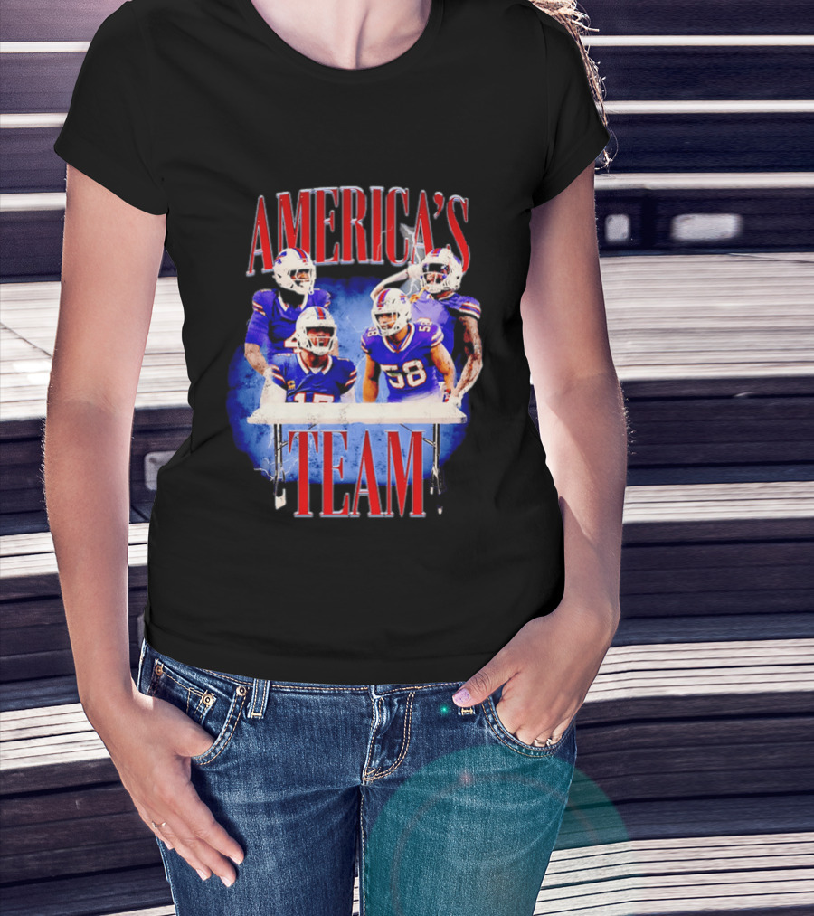 Buffalo Bills America's Team Players Table Celebration T-Shirt