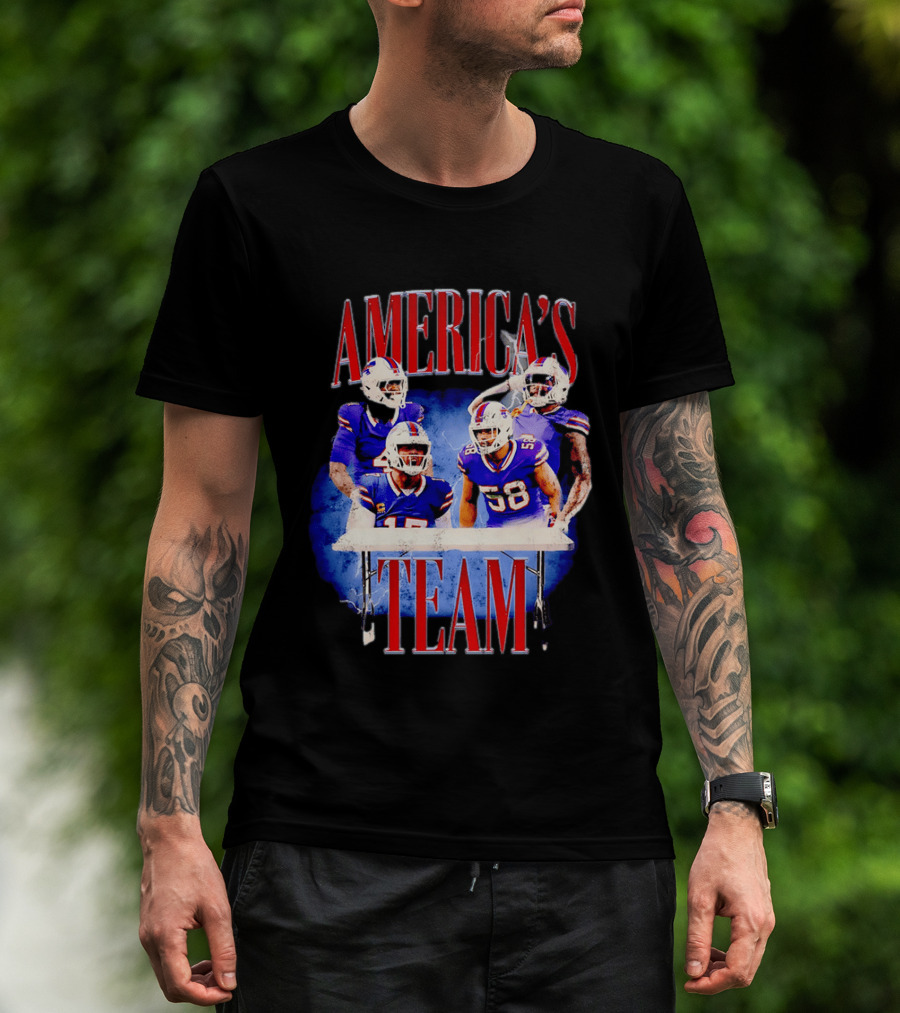 Buffalo Bills America's Team Players Table Celebration T-Shirt