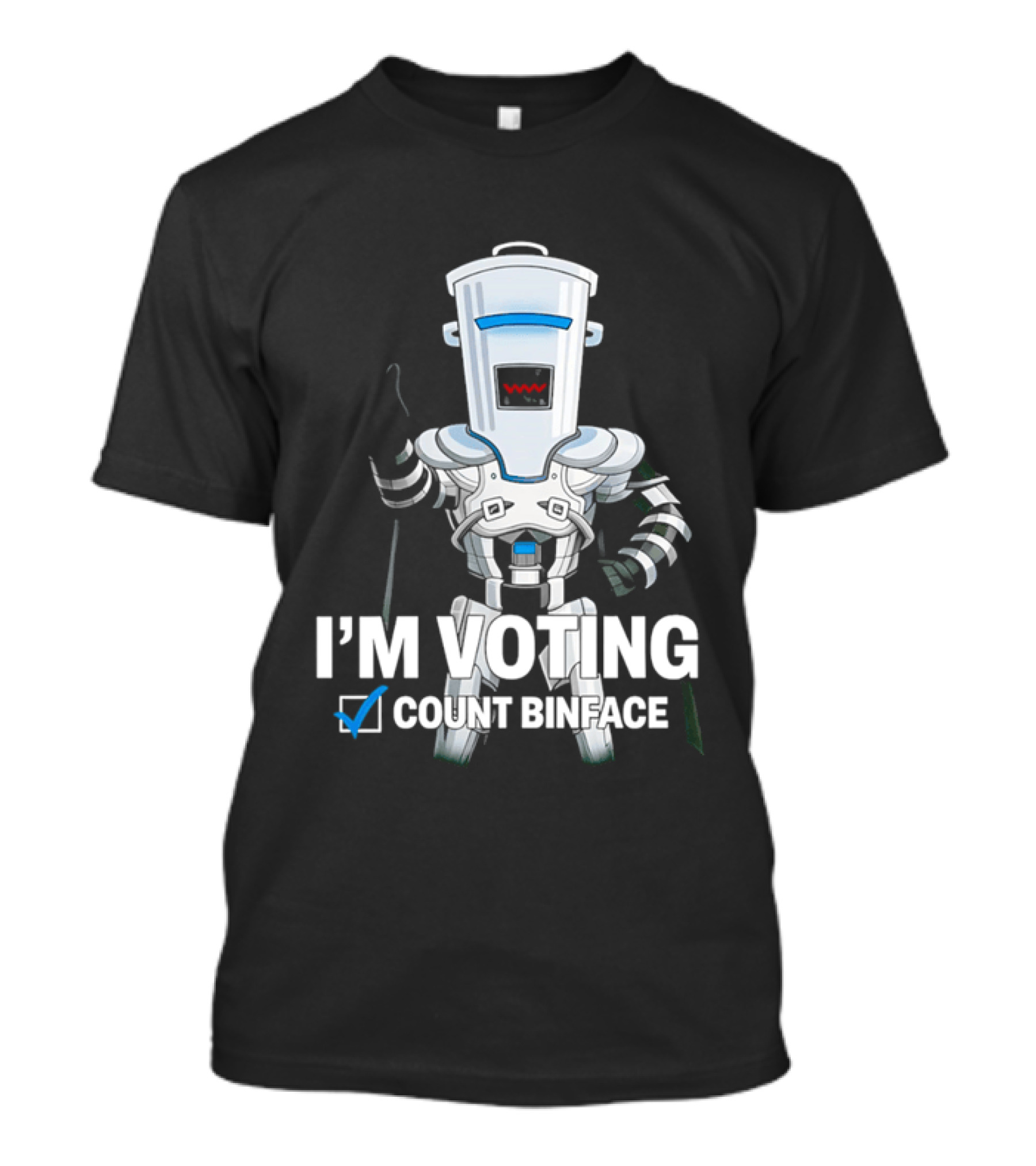 I'm Voting Count Binface Bin Farage Election Humor T-Shirt