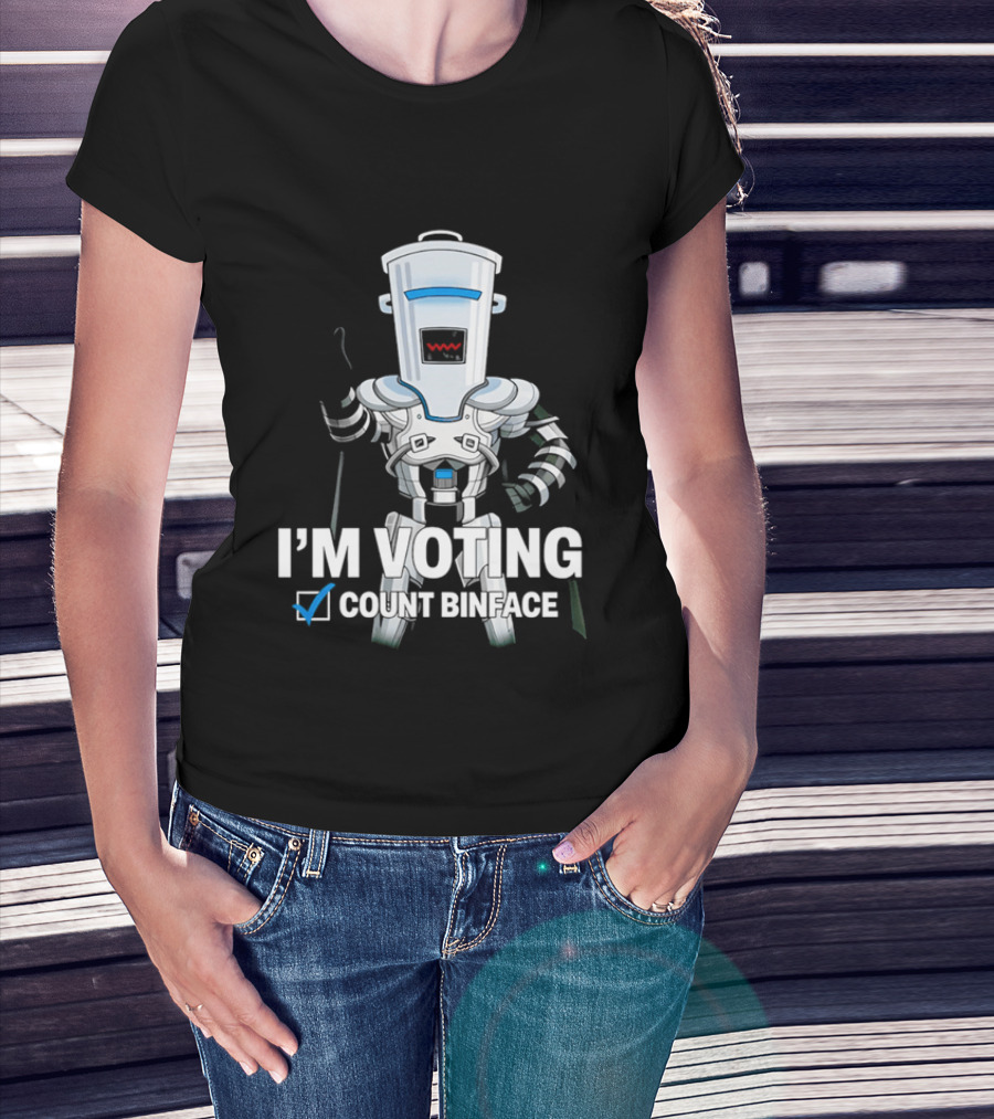I'm Voting Count Binface Bin Farage Election Humor T-Shirt