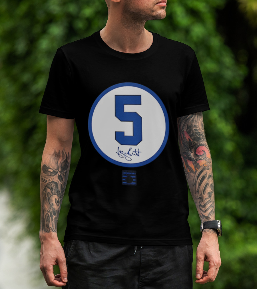 George Brett Number 5 Kansas City Royals MLB Signature Edition T-Shirt