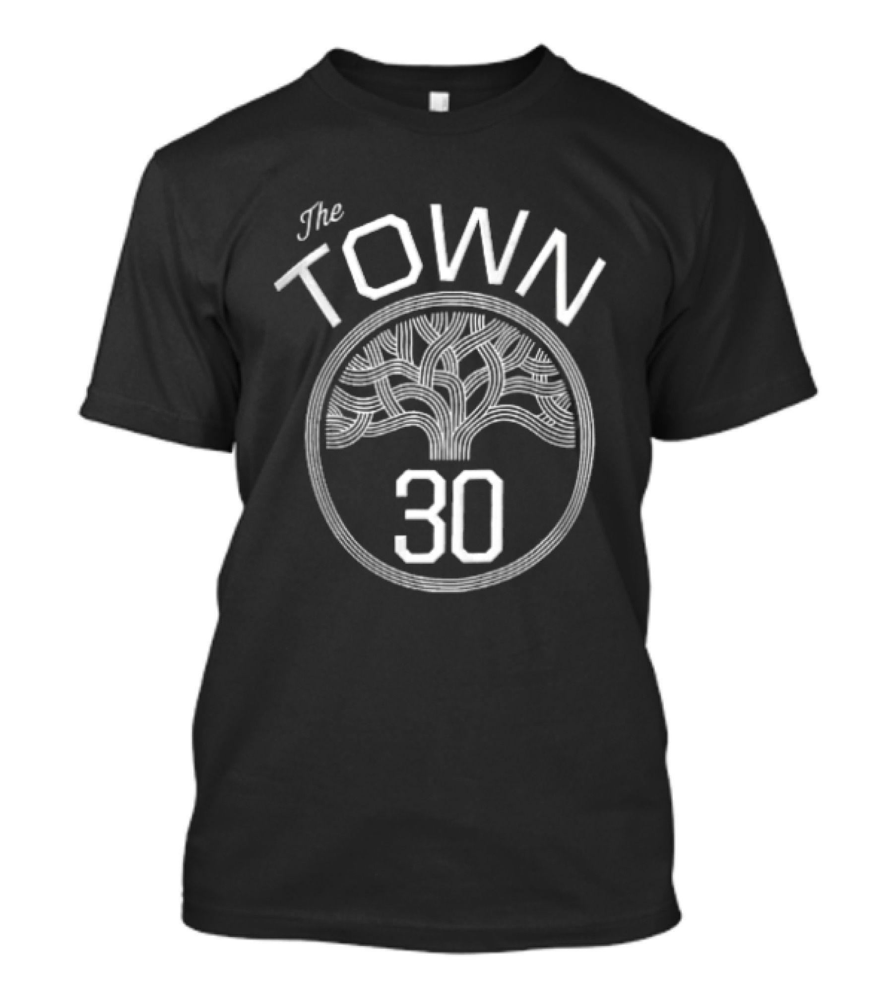 Golden State Warriors The Town 30 Stephen Curry Stylized Tree T-Shirt