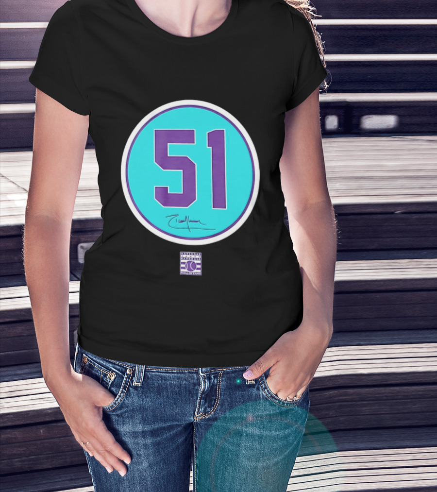 Randy Johnson 51 Arizona Diamondbacks Hall Of Fame National T-Shirt