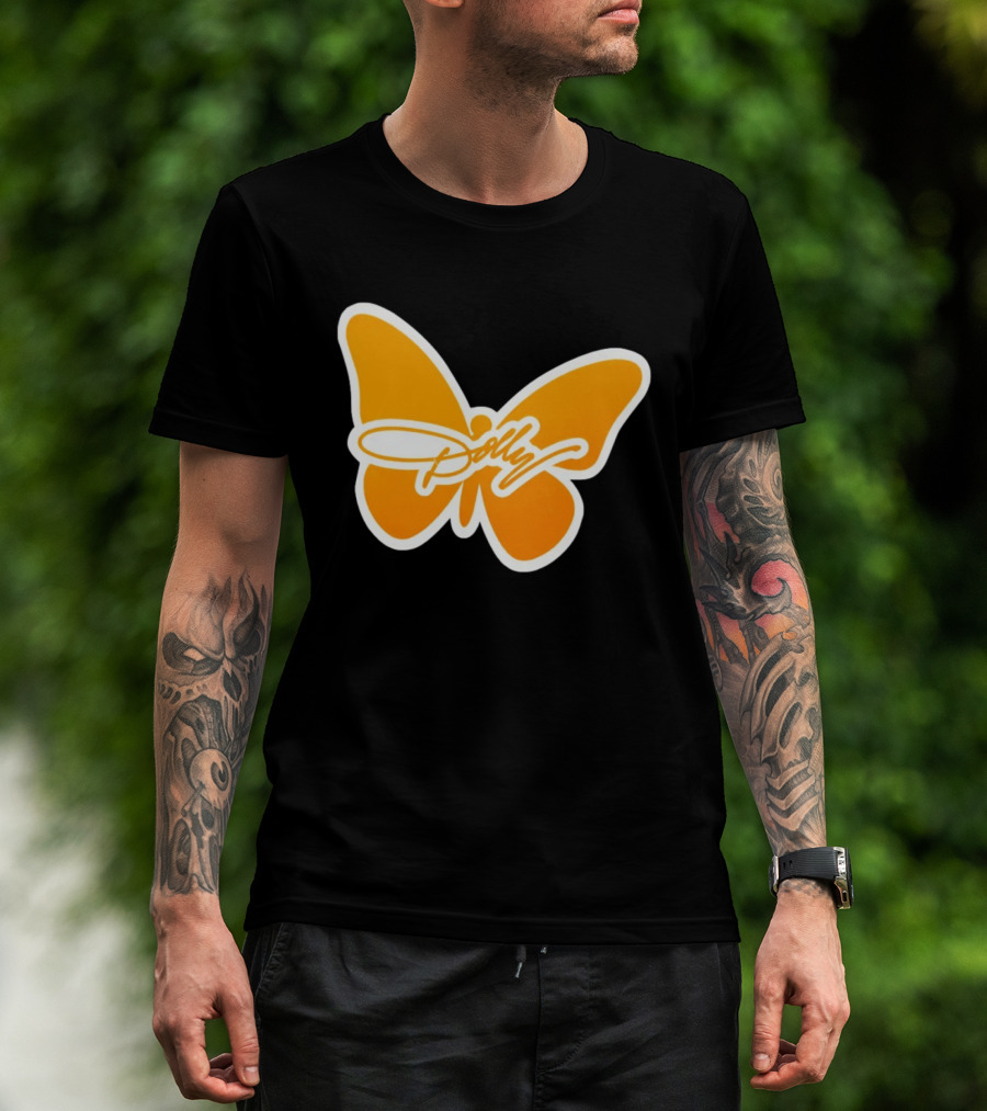 Tennessee Dolly Parton Butterfly Heritage Football T-Shirt