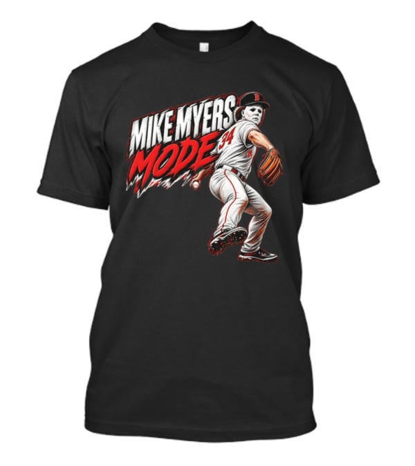 Mike Myers Mode Boston Red Sox Halloween Baseball 34 T-Shirt