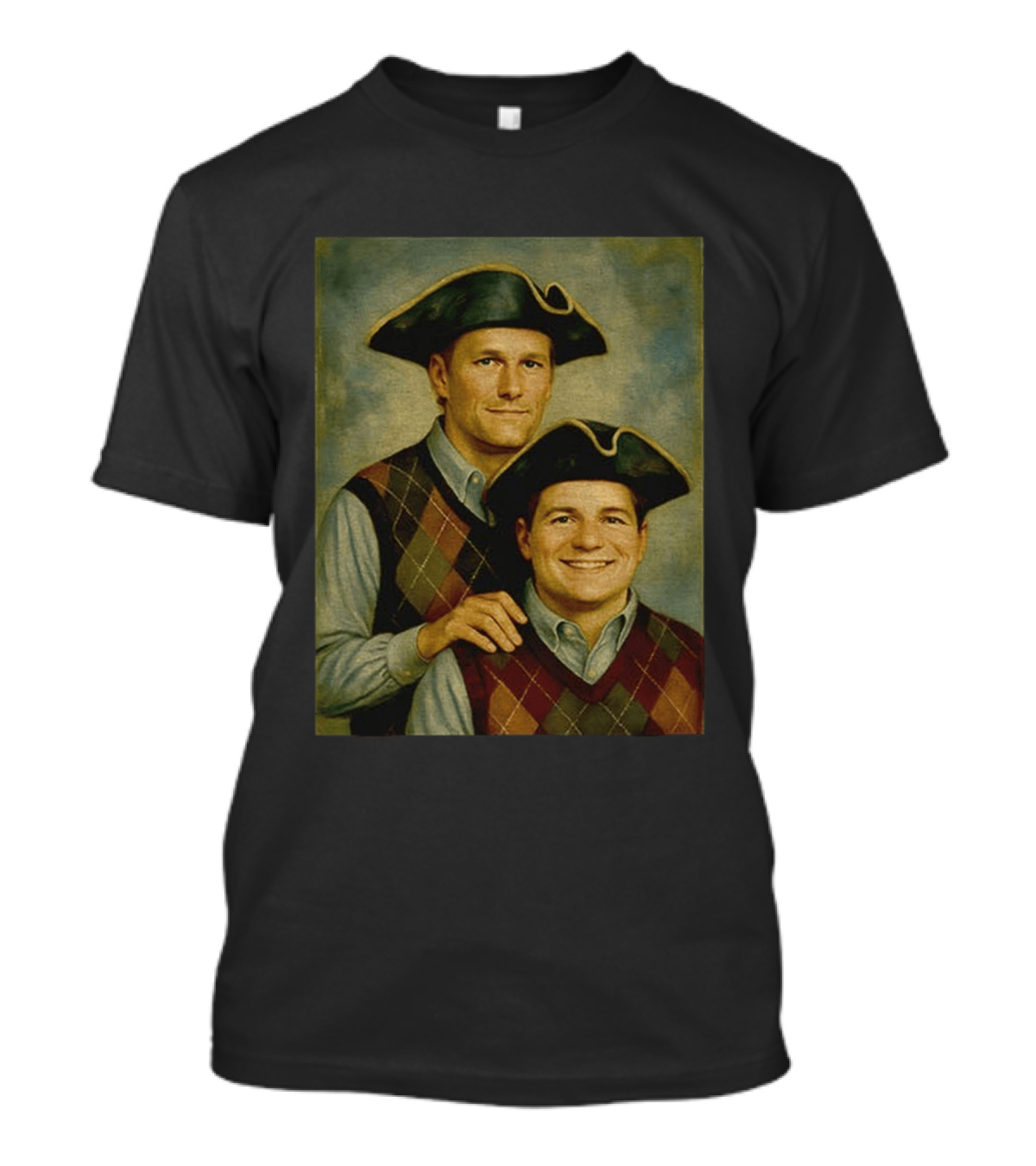 Tom Brady Drake Maye Step Brothers Colonial Costume T-Shirt