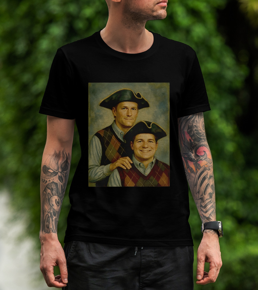Tom Brady Drake Maye Step Brothers Colonial Costume T-Shirt