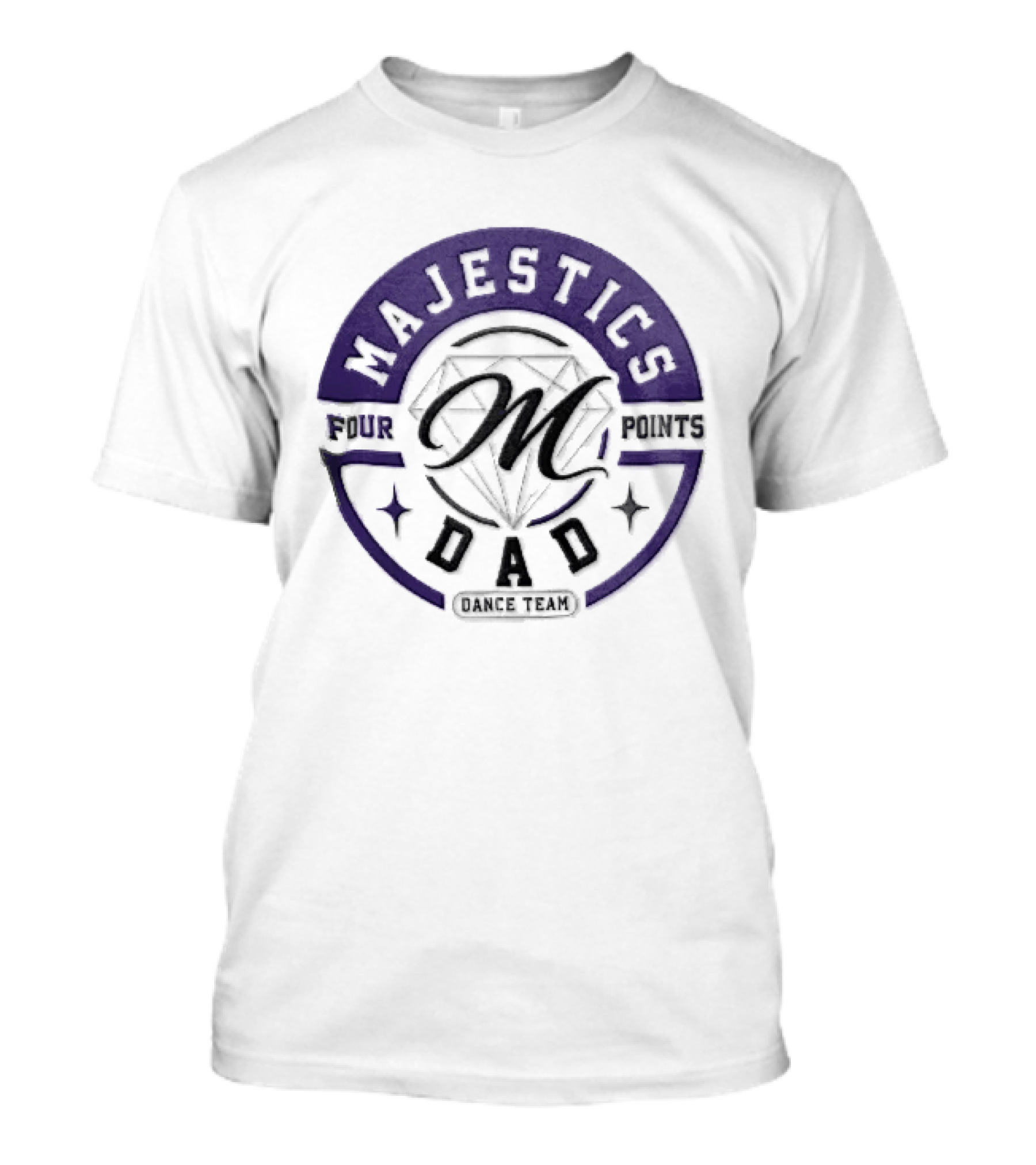 Four Points Majestics Dad Dance Team M Diamond Sparkles T-Shirt